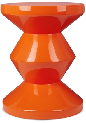 POLSPOTTEN Orange Zig Zag Stool