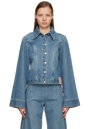Victoria Beckham Blue Mia Regan Edition Denim Jacket