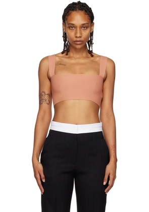 Victoria Beckham Pink Strap Bandeau Tank Top