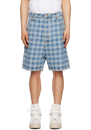 AMI Paris Blue Alex Denim Shorts