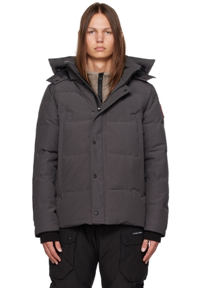 Canada Goose Gray Wyndham Down Jacket