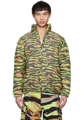 ERL Green Camo Down Jacket
