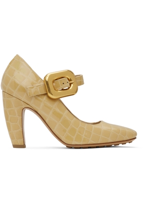 Bottega Veneta Beige Mostra Mary-Jane Pumps