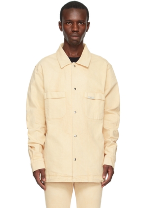 RTA Beige Samson Denim Shirt