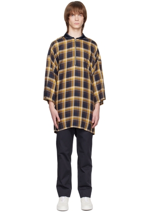 KIDILL Navy Check Shirt