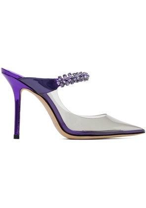 Jimmy Choo Purple Bing 100 Mules