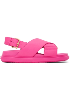 Marni Pink Fussbett Sandals