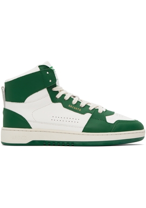 Axel Arigato White & Green Dice Hi Sneakers