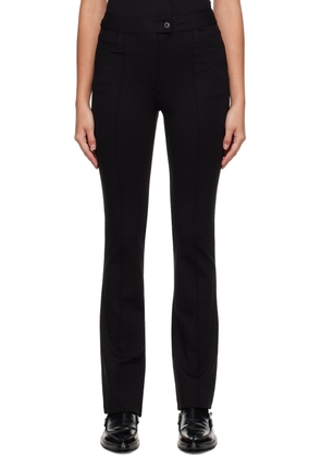 Helmut Lang Black Slit Trousers