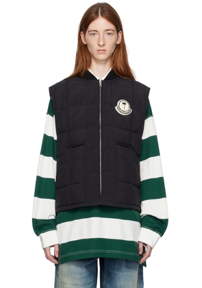 Moncler Genius Moncler x Palm Angels Black Pinwheel Down Vest