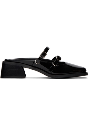 Justine Clenquet Black Andie Patent Mules