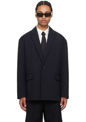 Juun. J Black Notched Lapel Blazer