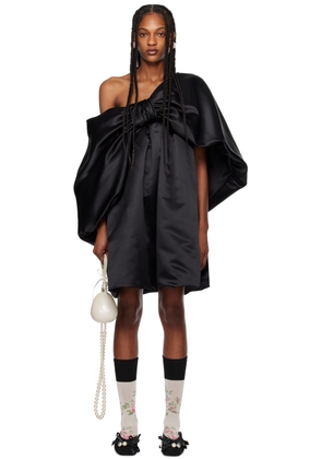 Simone Rocha Black Big Bow Minidress