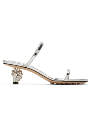 Bottega Veneta Silver Knot Mules