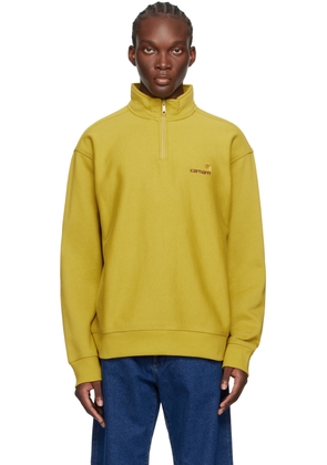 Carhartt Work In Progress Yellow American Script Sweatshirt