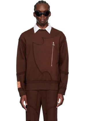 YAKU SSENSE Exclusive Brown 99-Defense Sweatshirt