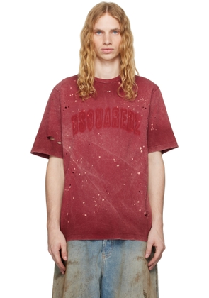 Dsquared2 Red Loose-Fit T-shirt