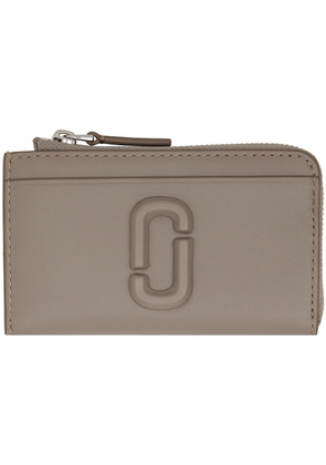 Marc Jacobs Gray 'The Covered J Marc Top Zip Multi' Wallet