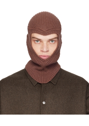 Rick Owens Brown Porterville Skull Balaclava