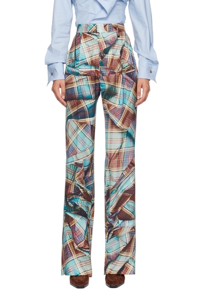 Vivienne Westwood Blue & Red W Ray Trousers