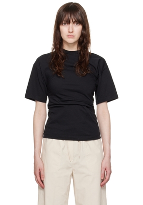 TOTEME Black Twisted T-Shirt