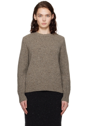 Bottega Veneta Gray Wool Tailored Sweater