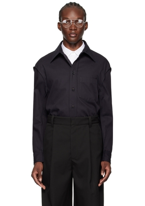 Bottega Veneta Navy Button-Up Shirt