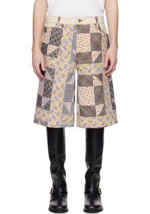 COÛT DE LA LIBERTÉ Multicolor Zander Quilt Toppers Baggy Shorts