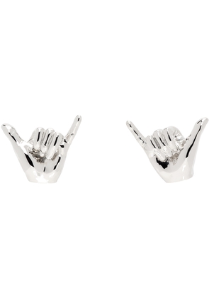 Y/Project Silver Mini Shaka Earrings