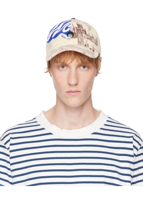 Marine Serre Beige Regenerated Tote Bags Baseball Cap