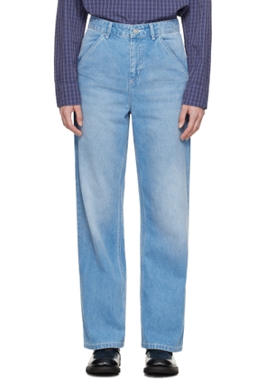 Carhartt Work In Progress Blue Simple Jeans