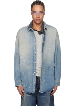 Acne Studios Blue Button-Up Denim Shirt