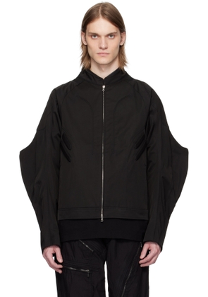 CMMAWEAR Black Thorn Moto Bomber Jacket
