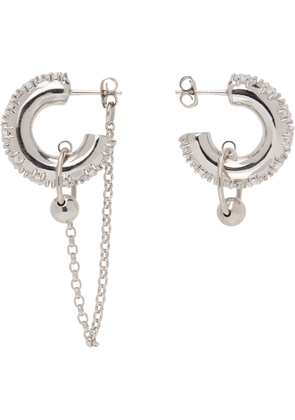 Justine Clenquet Silver Penny Earrings