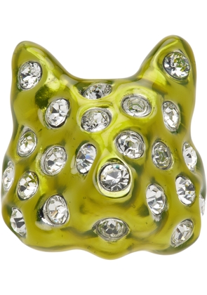 Collina Strada Khaki Puffy Bunny Ring