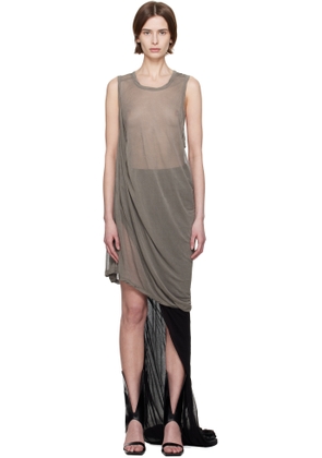 Rick Owens Gray Hollywood Anthem Tank Top