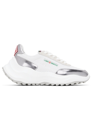 Casablanca White & Silver Atlantis Sneakers