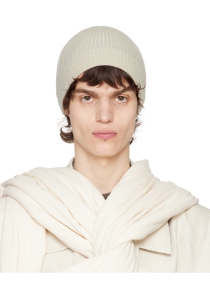 Rick Owens Off-White Hollywood Ribbed Beanie