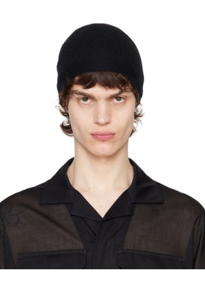Rick Owens Black Hollywood Cashmere Beanie