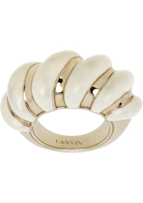 Lanvin Gold & Off-White Mélodie Candy Ring