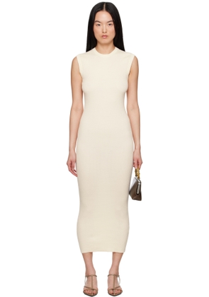 Jil Sander Off-White Cotton Tank Maxi Dress