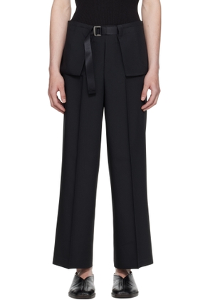 132 5. ISSEY MIYAKE Black Box Composition Solid Trousers