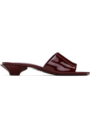 Chloé Burgundy Flower Sandals