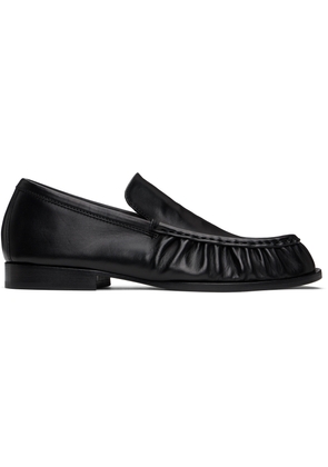 Dries Van Noten Black Leather Loafers