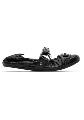 Balenciaga Black City Ballerina Flats