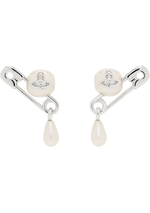 Vivienne Westwood Silver Claude Small Stud Earrings
