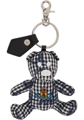 Vivienne Westwood White & Black Teddy Bear Keychain