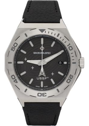 MICROMILSPEC Silver & Black USSF Edition Space Force Watch