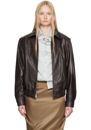 Commission Brown Garrison Leather Jacket