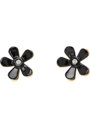 Marni Black & Gold Flower Pop Earrings